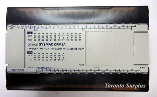 Omron CPM2A-40CDR-A / CM2A40CDRA 24V Programmable Controller, Source 100-240VAC 60 VA, 24V