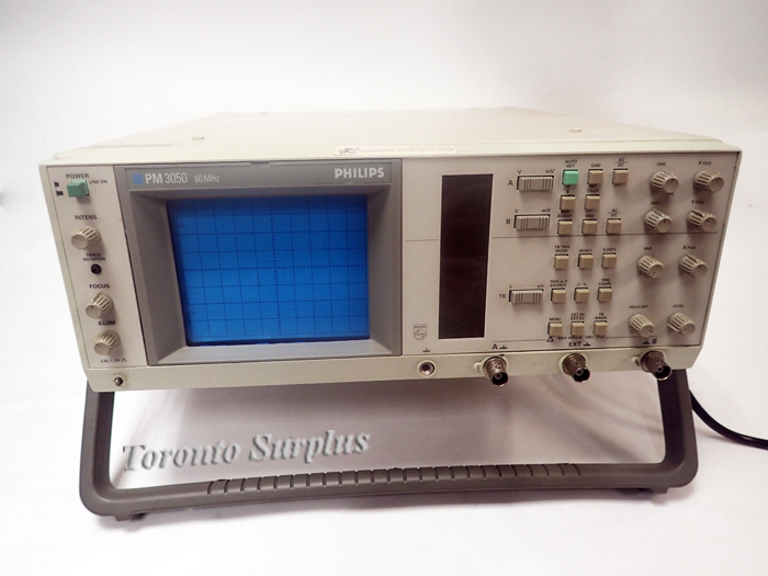 Philips PM 3050 / PM3050 Analog Oscilloscope 60MHz, Dual Channel