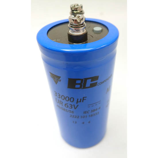 VISHAY / BC COMPONENTS ALUMINUM CAPACITOR, 33000uF 63V, NOS