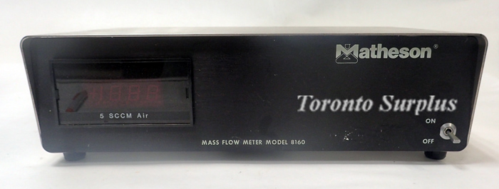Matheson 8160 Mass Flow Meter W/ Transducer 8148, 115VAC