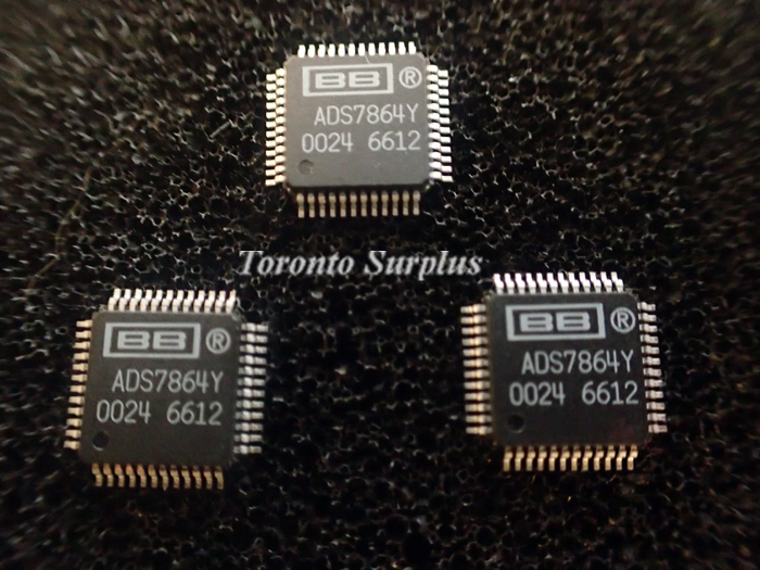 3 Texas Instruments / Burr Brown ADS7864Y Analog to Digital Converters 500kHz, 12 Bit, 6-Channel