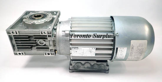 Lenze VDE0530 AC Motor DERABR 080-12, with 14.448.08.1.0.8 External Gear Drive Reducer and Lenze GSN06 External Drive
