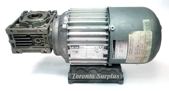 Lenze VDE0530 AC Motor DERABR 071-12, with 14.448.08.1.0.8 External Gear Drive Reducer and Lenze GSN04 External Drive