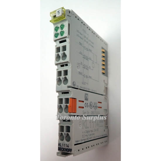 Beckhoff KL1114 4-Channel Digital Input Terminal 24VDC, 0.2ms Filtertime
