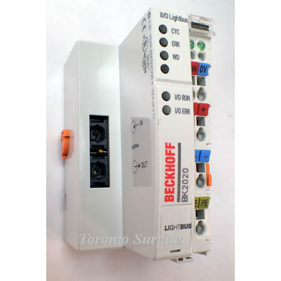 Beckhoff BK2020 Lightbus Coupler 2.5 Mbaud