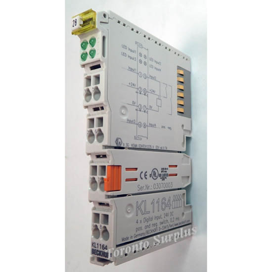 Beckhoff KL1164 4 Channel Digital Input Terminals 24 V DC, 0.2ms Input filter, Switching to Positive and Negative Potentials