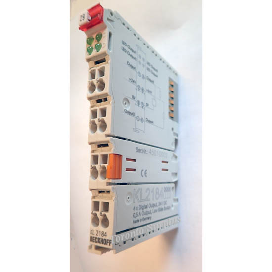 Beckhoff KL2184 4 Channel Digital Output Terminal 24V DC, Switching to Negative Potential