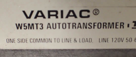 Technipower W5MT3 Variac Autotransformer, Modified to Increase Functionality, 0-140 V, 5A Max