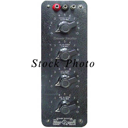 General Radio 1432-L / 1432L GenRad Decade Resistor 111,100 ohms Over 4 Decades, 10 ohm Steps