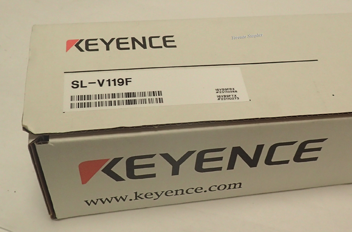 Keyence SL-V119F T Safety Light Curtain, Transmitter & Receiver,, 24VDC, BNIB / NOS