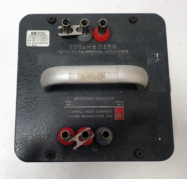 General Radio 1482-C / 1482C GenRad Standard Inductor 200 µH ± 0.25%