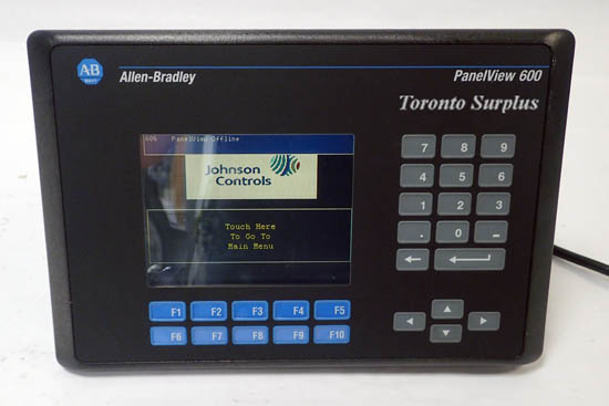 Allen Bradley Panelview 600 2711-B6C16 5" Color Touch Screen & Keypad w/ RS-232 Communications Port