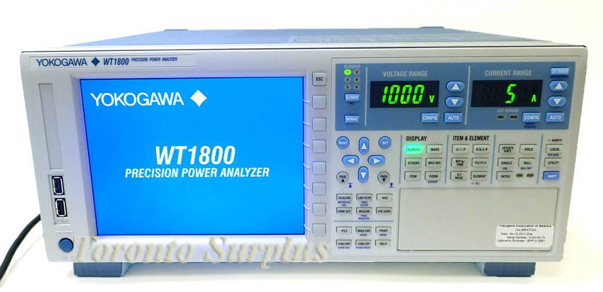 Yokogawa WT1800 / WT1804-40-D-HE Precision Power Analyzer BNIB / NOS