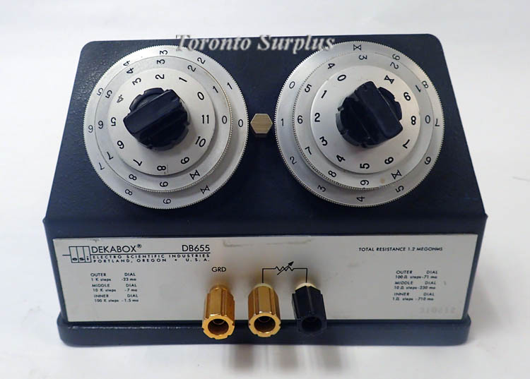 ESI Dekabox DB655 Decade Resistor 6 Decades, Total Resistance 1.2 Mohm