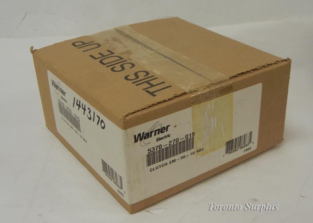 Warner Electric EM 50-10 5370-270-015 Clutch Plate Replacement Part B309474, BNIB
