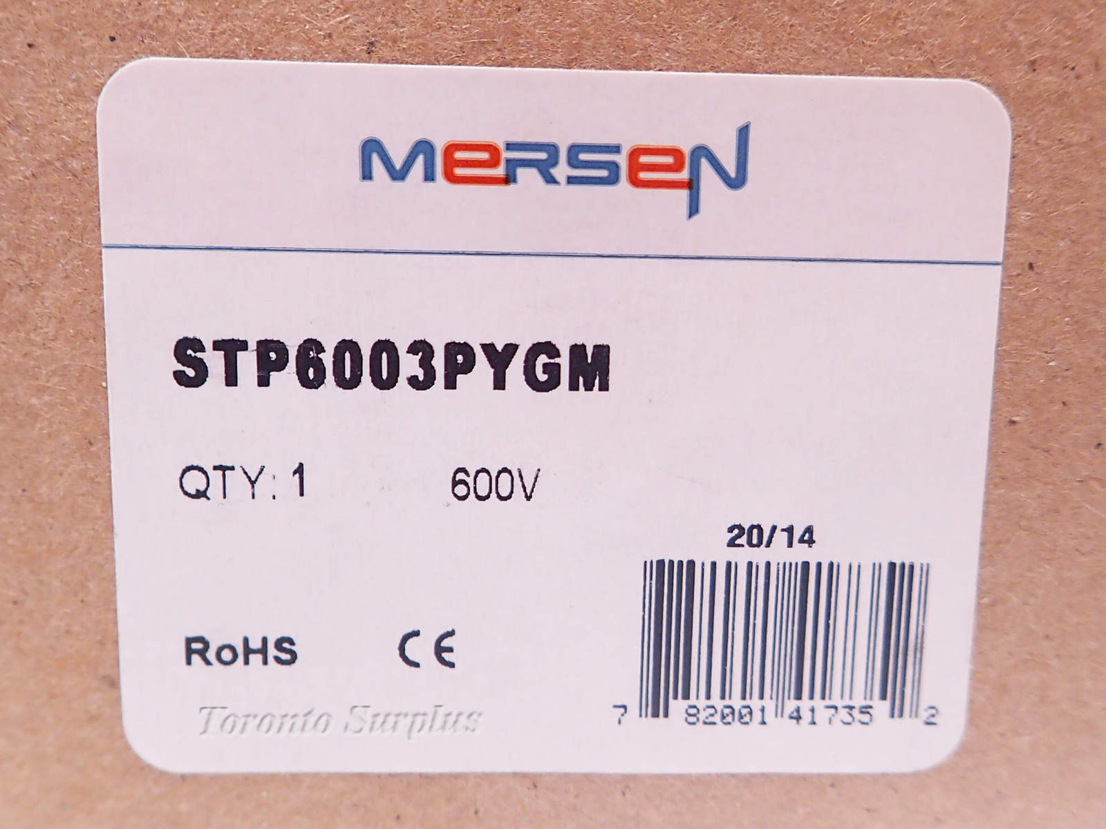 Mersen STP6003PYGM Surge-Trap Pluggable Surge Supressor w/ 3 SP420U SPD's BNIB / NOS