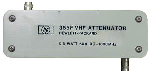 HP 355F / Agilent 355F Programmable Step Attenuator, Manual 0.5 Watt, 50 ohm, DC-1 GHz, 0-120 dB