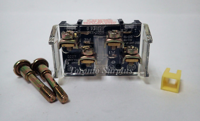 Allen Bradley 800T-XA4 Contact Block for 800 Series Switch 2NC, Type 4/13, 30mm, Screw Attachment
