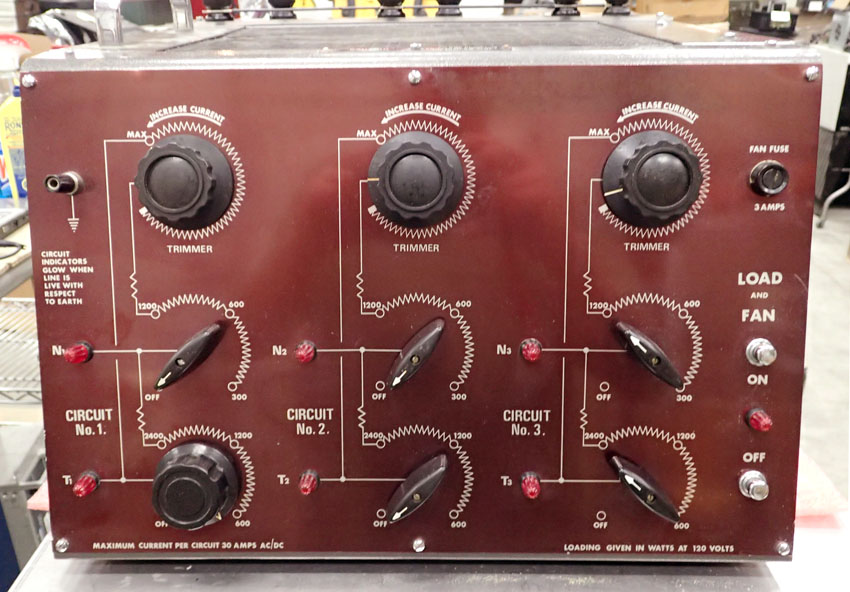 JJ Lloyd Instruments LR8 Single or 3 Phase Dummy Load Set - 120V, 30A / Phase
