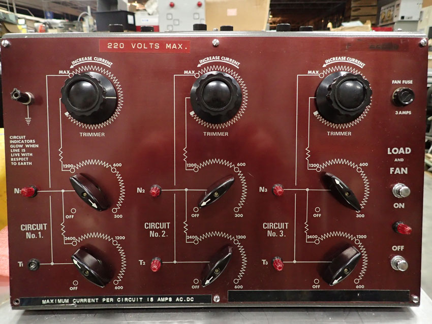 JJ Lloyd Instruments LR7 Single or 3 Phase Dummy Load Set - 220V, 15A / Phase