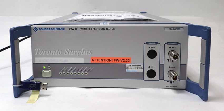 Rohde & Schwarz PTW70 WLAN Protocol Tester with Option PTW70-WLA