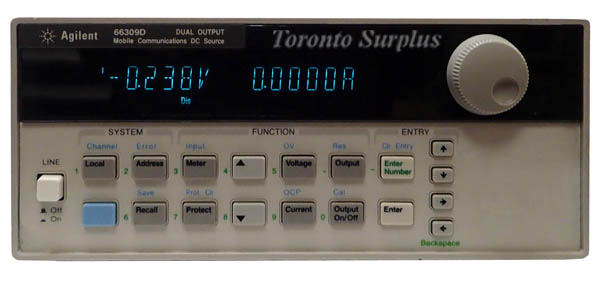 am 15V, 3A HP 66309D / Agilent 66309D Dual Mobile Communications DC Source w/ DVM 0-15 V, 0-3 A