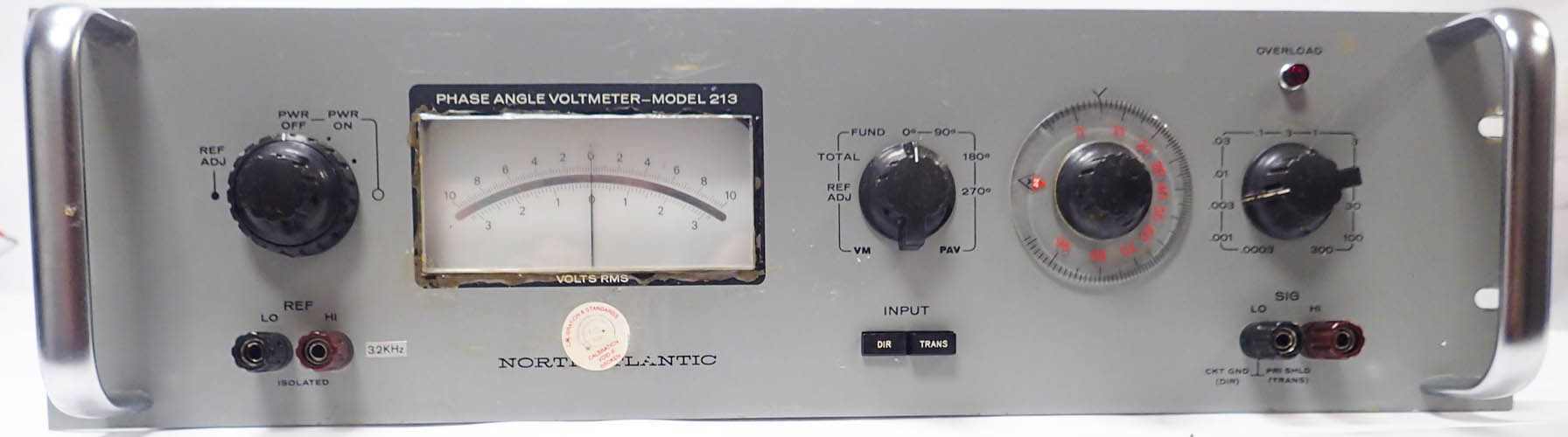 North Atlantic 213C Phase Angle Voltmeter Output 300 uV to 300 V, Input 10Hz to 100kHz