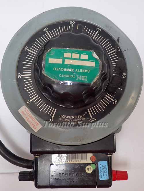 Superior Electric 136 Powerstat Variable Autotransformer / Variac with Closed Powerstat Fuse Box / Variac 1 Phase, 0-140 V, 20A , 2.8 kVA