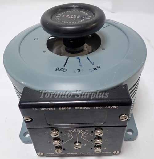 Superior Electric 3PN236B Powerstat Variable Autotransformer / Variac (Missing Manufacturing Stamp), 1 Phase, 280V 7.5A, 2.1 kVA
