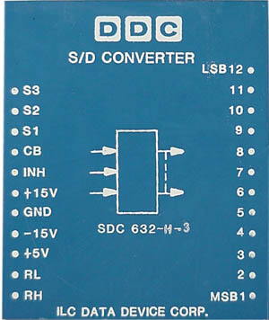 ILC DDC Data Device Corp. SDC-632-H-3 S/D Synchro to Digital Converter