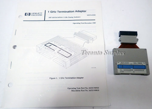 HP 16515A / Agilent 16515A Termination Adapter For Timing Analyzer