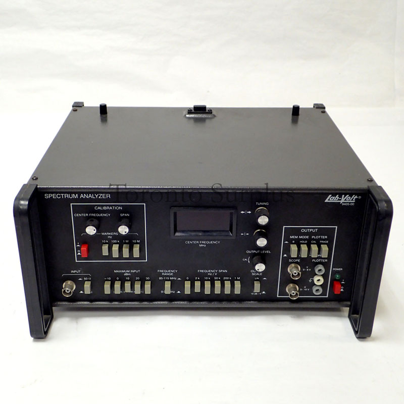Lab-Volt / LabVolt 9405-00 Spectrum Analyzer 0-30 MHz (500 Hz minimum) and 85-115 MHz - Training / Education