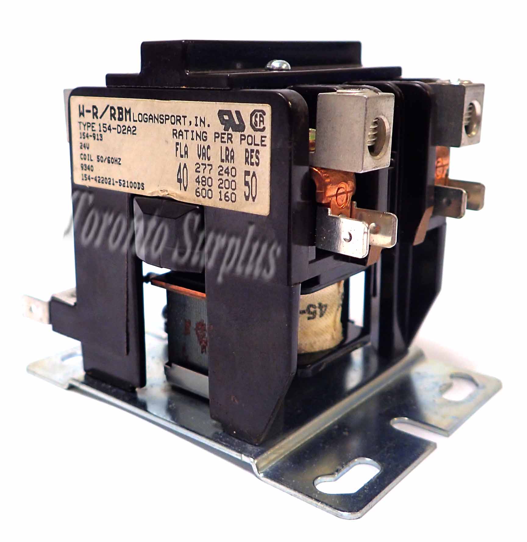 154-D2A2 Logansport Relay, 50/60Hz, 24V, Tested and Working!