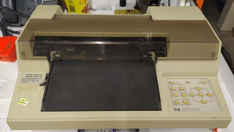 HP 7470A / Agilent 7470A Graphics Plotter with HP-IB / GPIB AS-IS