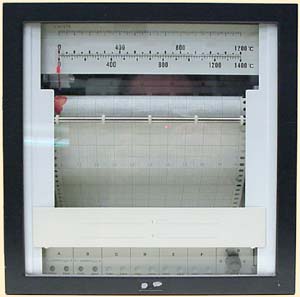 Yokogawa ER180 / ER181-G18MD-N-N*B/DFP Temperature Strip Chart Recorder 0-1200C / 0-1400C