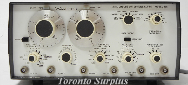 Wavetek 185 Function Generator / Sweep Generator 0.0001Hz to 5MHz
