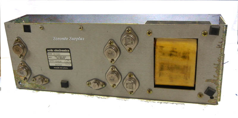 af 15V, 5A ACDC Electronics EC15DS Power Supply, Linear Open Frame 15 V, 5 Amp