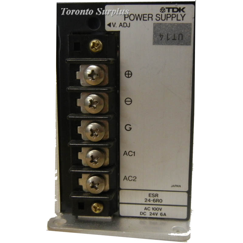 as 24V, 6.0A Kepco TDK ESR 24-6RD Power Supply, Enclosed Frame, Switching Type 24 V, 6 Amp
