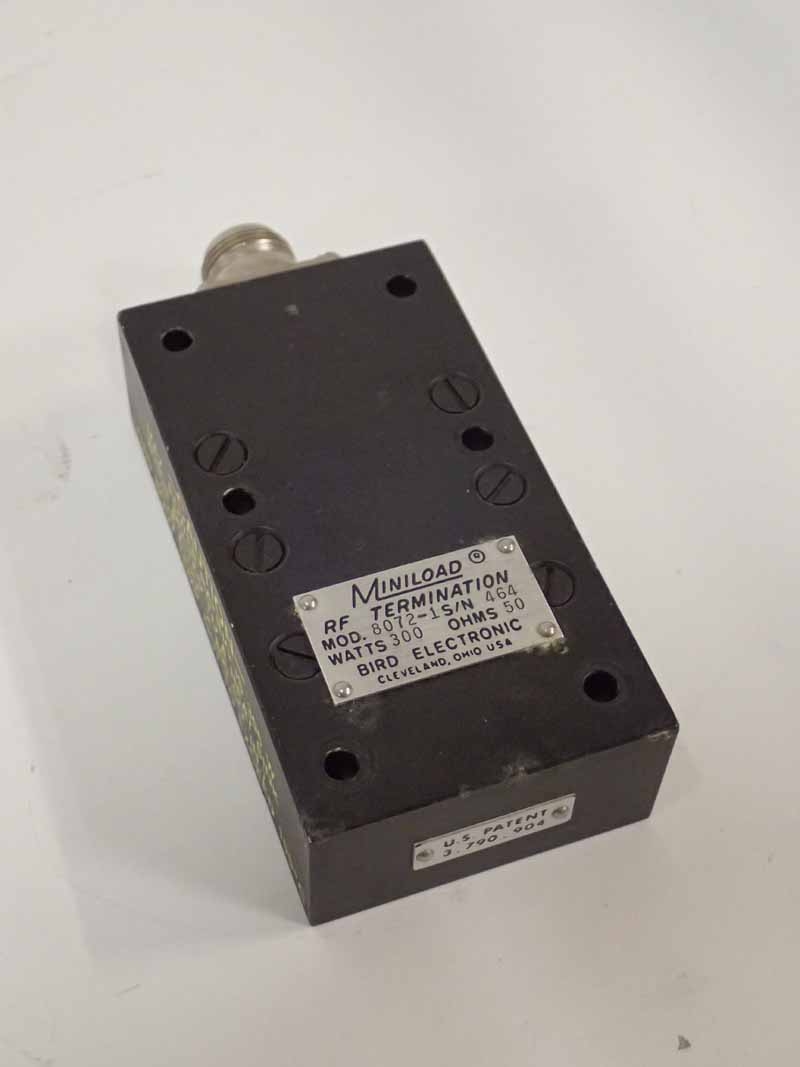 Bird Electric 8072-1 Miniload RF Termination 300W 50Ω - Coaxial Resistor / Dummy Load