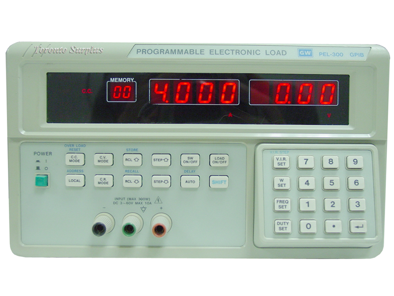 GW Instek PEL-300 / PEL300 GPIB Programmable Electronic Load