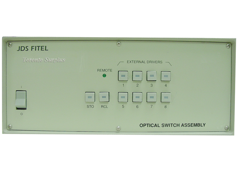 JDS Fitel SA11A1-10SP-H8 Optical Switch Assembly / Optical Switch Controller, 8 Channels