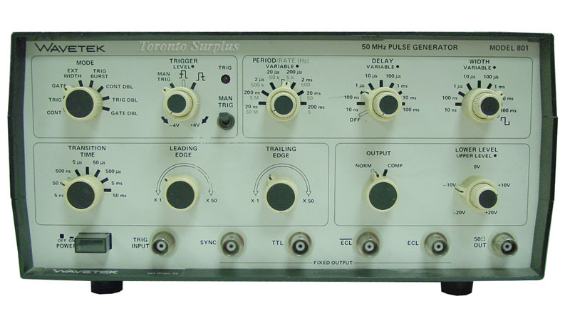 Wavetek 801 Pulse Generator, 50 MHz