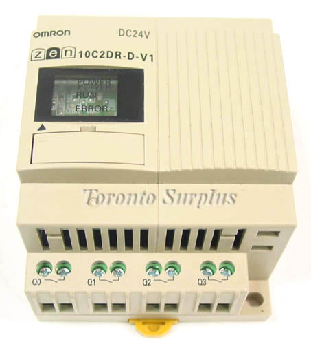 Omron ZEN-10C2DR-D-V1 CPU Unit Programmable Relay Cover under Display is Missing