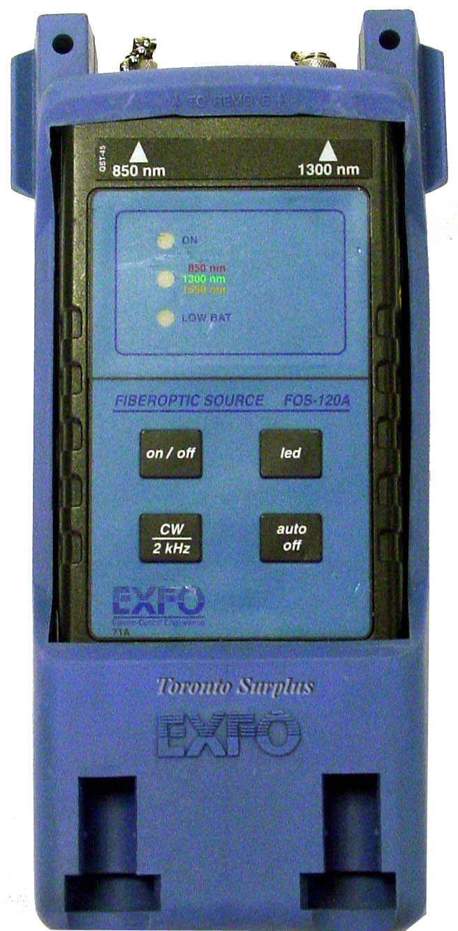 Exfo FOS-120A / FOS120A FOS-124A-74 Fiber Optic Light Source - 850/1300m,