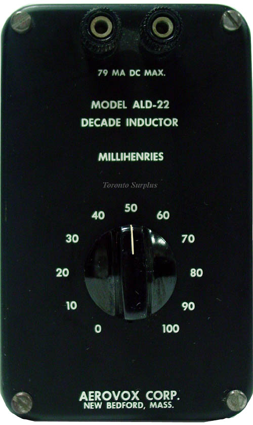 Aerovox ALD-22 Decade Inductor, 100mH, 10 Steps, 79 mA DC max