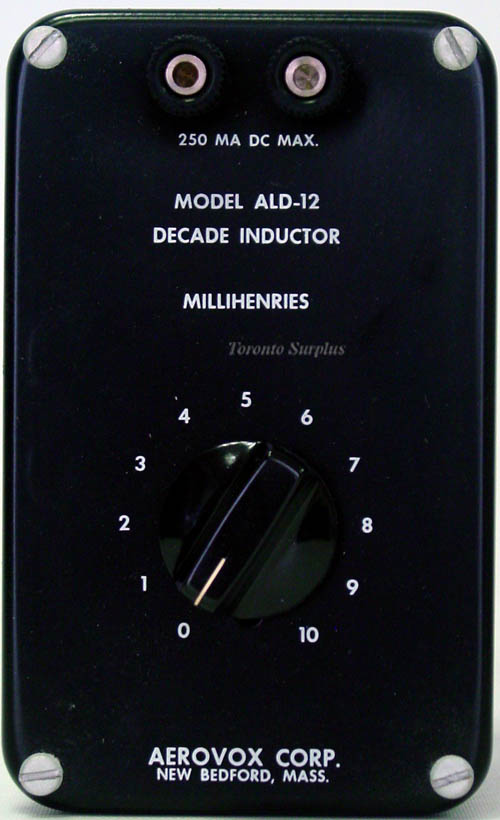 Aerovox ALD-12 Decade Inductor, 10 mH, 10 Steps, 250 mA DC max. NEW / NOS