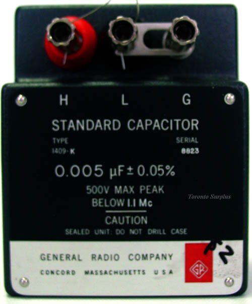 General Radio 1409-K / 1409K GenRad Standard Capacitor