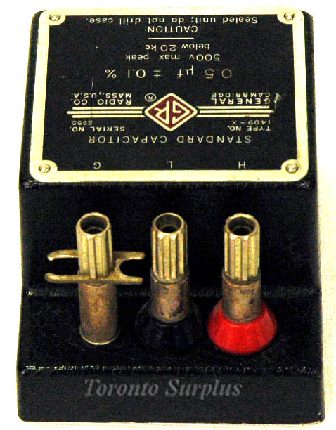 General Radio 1409-X / 1409X GenRad Standard Capacitor