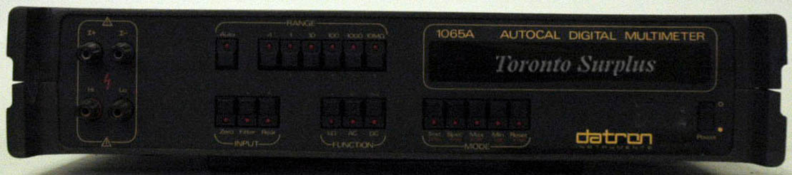 Datron 1065A 5.5 Digit Autocal Digital Multimeter with Opt 80 (115V, 60Hz line)