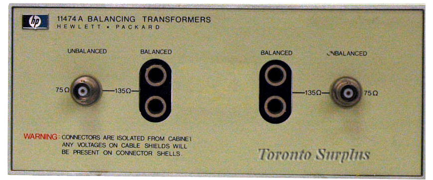 HP 11474A / Agilent 11474A Balancing Transformer